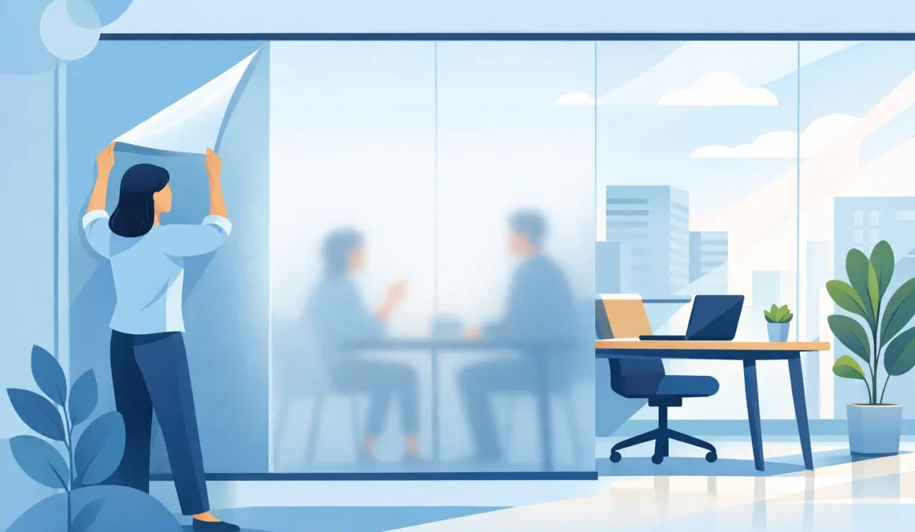 Frosted Film for Privacy Without Losing Light