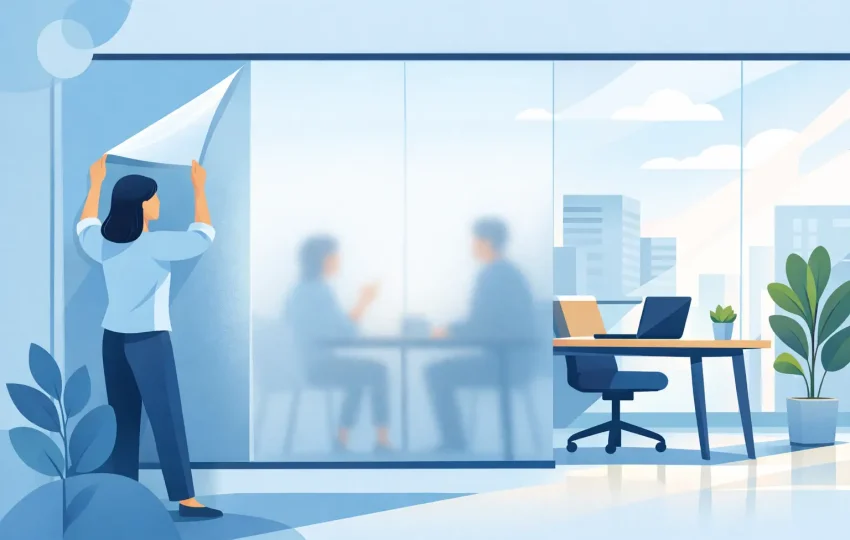Frosted Film for Privacy Without Losing Light