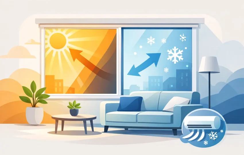 Sun Control Film Benefits for Cooler Rooms
