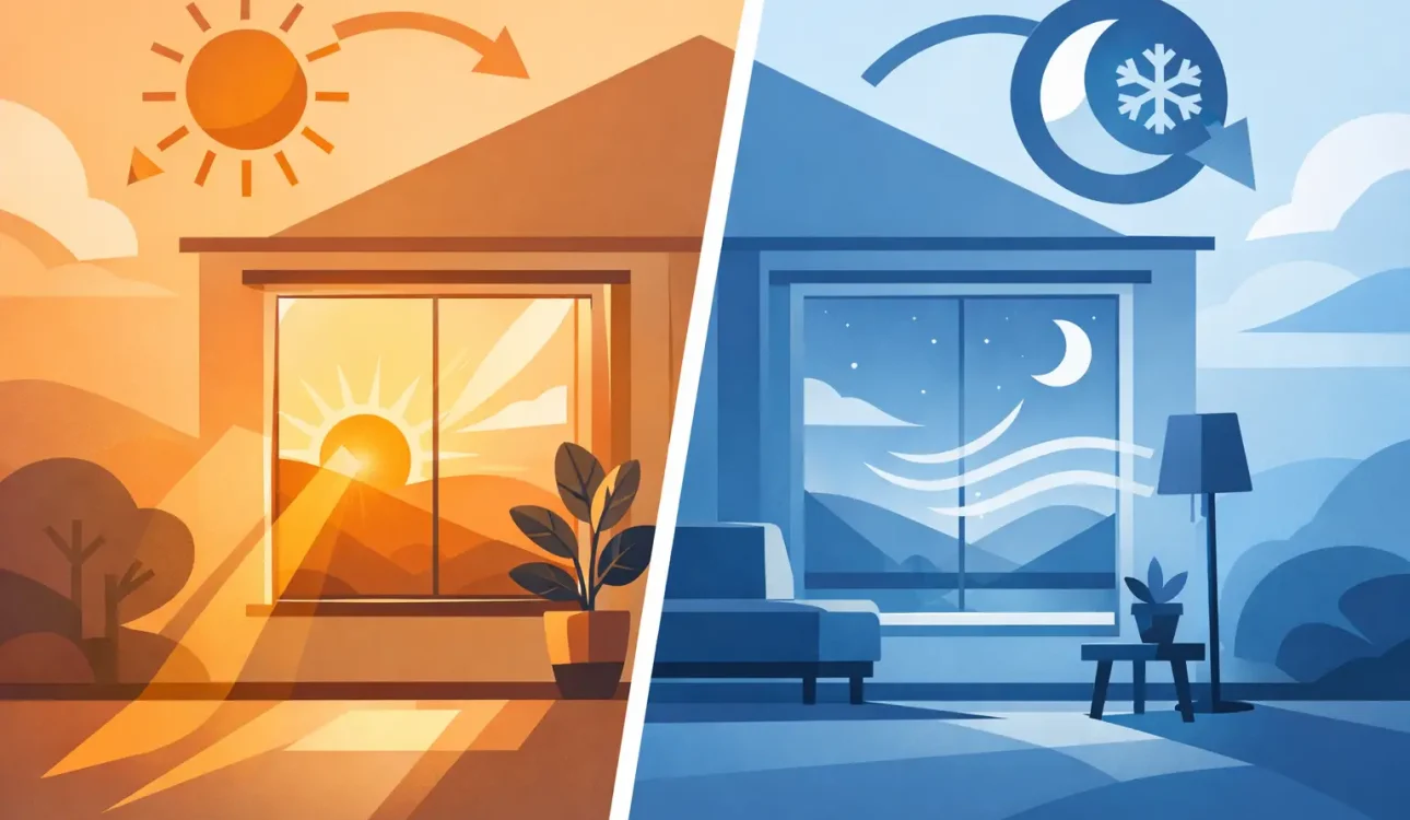 Window Orientation Guide for Cooler Rooms
