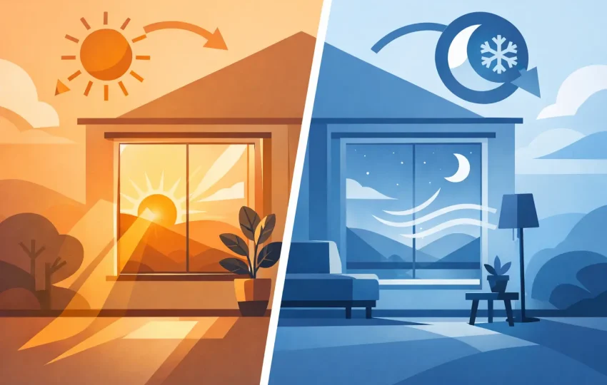 Window Orientation Guide for Cooler Rooms