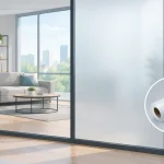Frosted Glass Film for Privacy Without Renovation