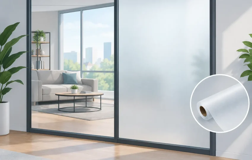 Frosted Glass Film for Privacy Without Renovation