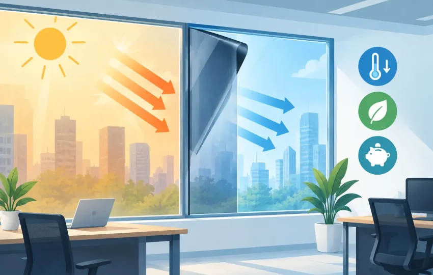 Office Cooling Cost Reduction With Window Film