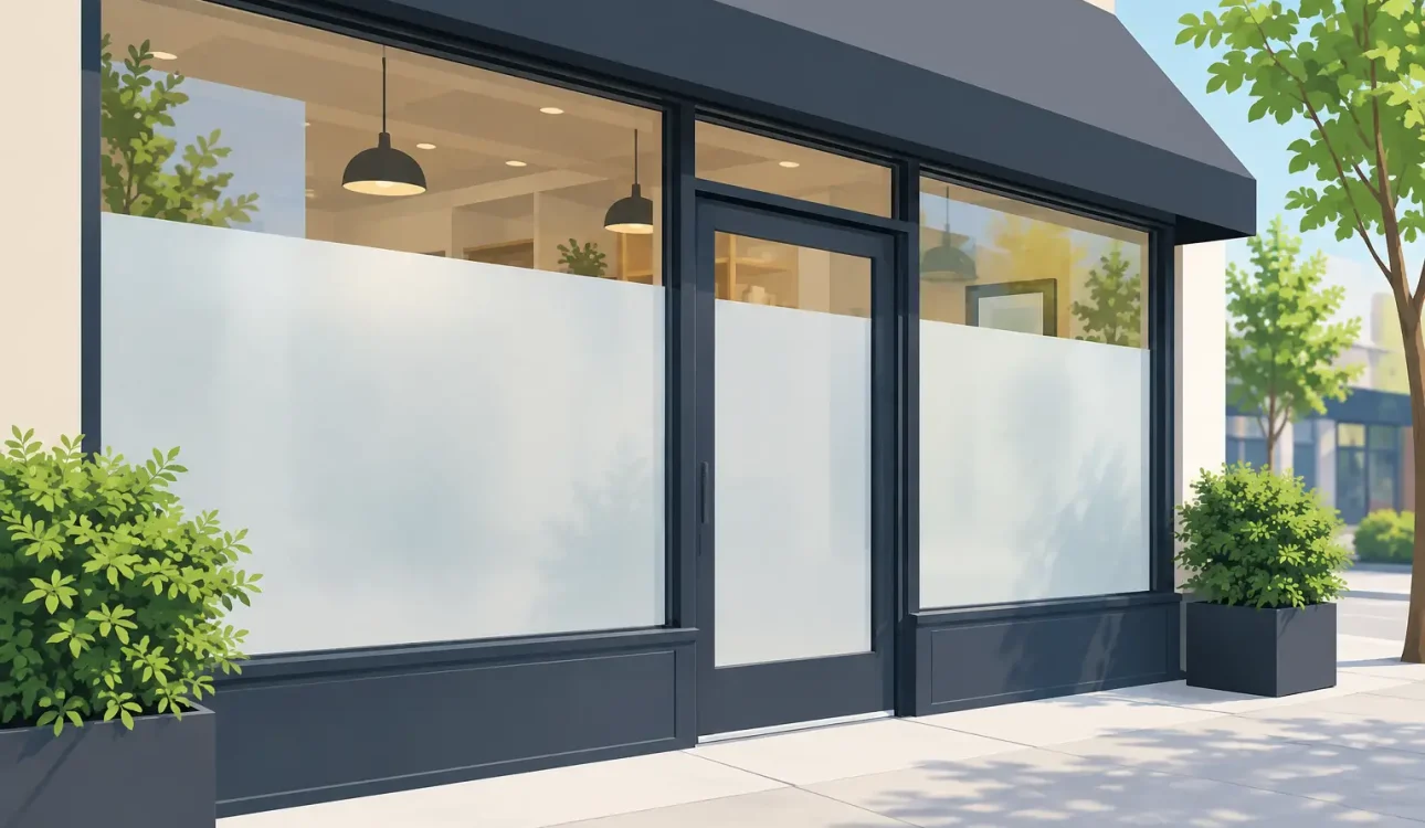 Daytime Privacy for Storefront Windows That Works