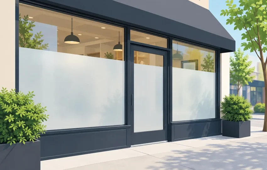 Daytime Privacy for Storefront Windows That Works